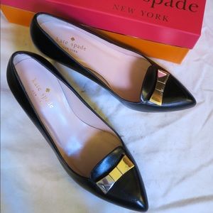 Kate Spade - 7M Yvonne Black Pumps with Bow